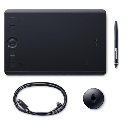 Wacom Intuos Pro Stifttablett Größe M, Grafiktablett (inkl. Pro Pen 2 Eingabestift mit...