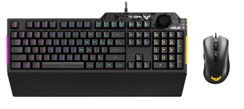 ASUS TUF Gaming Combo K1 & M3 (Maus-Tastatur-Set, Gaming, kabelgebunden) schwarz