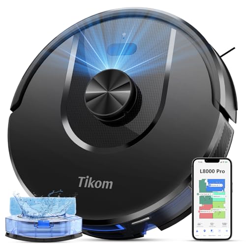 Tikom Saugroboter mit Wischfunktion, 6000Pa Staubsauger...