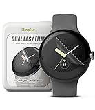 Ringke Dual Easy Film [3 Stück] Kompatibel mit Google Pixel Watch 41mm Schutzfolie, Volle Abdeckung...