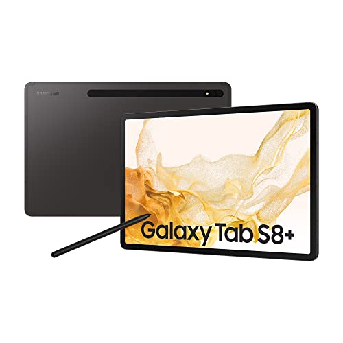Samsung Galaxy Tab S8+, 12,4 Zoll, 256 GB interner Speicher, 8 GB RAM, Wi-Fi, Android Tablet...