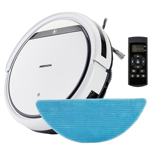 MEDION Saugroboter mit Wischfunktion E32 SW (2in1...