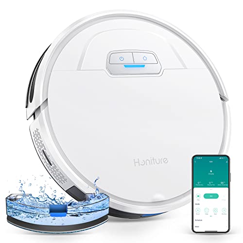 HONITURE Saugroboter mit Wischfunktion, G20 Staubsauger Roboter 3000Pa,Kehren Saugen Wischen 3 in 1...