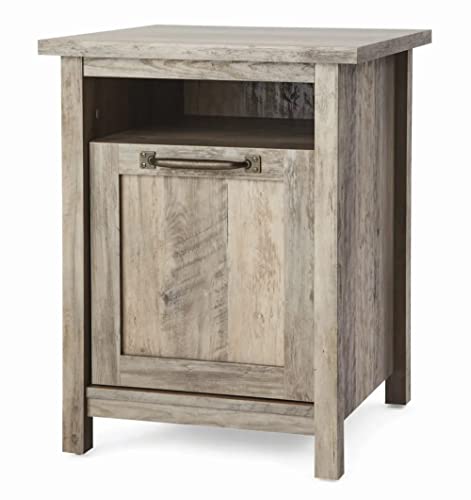 FXJ Nachttisch, rustikaler Grauer Nachttisch für Schlafzimmer, Schlafzimmermöbel, Tisch (Farbe: D,...