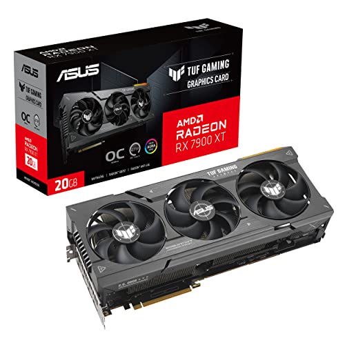 ASUS TUF Gaming AMD Radeon RX 7900 XT OC Edition Gaming Grafikkarte (PCIe 4.0, 20GB GDDR6 Speicher,...